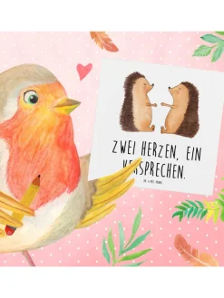 Mr. & Mrs. Panda Sonstige Gutscheine<Gutschein Hochzeit Versprechen mit Spruch in Weiß