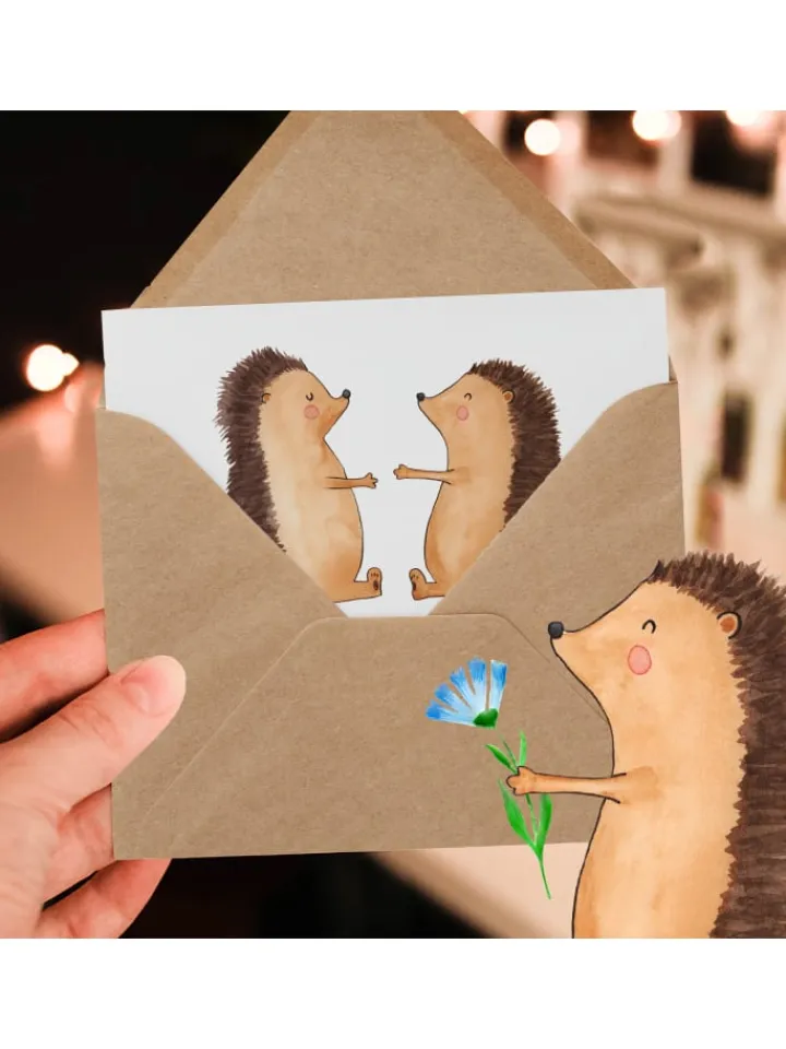 Mr. & Mrs. Panda Sonstige Gutscheine<Gutschein Hochzeit Versprechen mit Spruch in Weiß