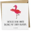 Mr. & Mrs. Panda Sonstige Gutscheine<Gutschein Innere BalanZeichen Yogakurs mit Spruch in Weiß
