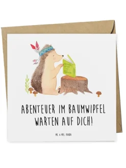 Mr. & Mrs. Panda Sonstige Gutscheine<Gutschein Kletterpark Abenteuer mit Spruch in Weiß