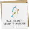 Mr. & Mrs. Panda Sonstige Gutscheine<Gutschein Kochkurs Freude mit Spruch in Weiß