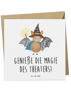 Mr. & Mrs. Panda Sonstige Gutscheine<Gutschein Magie des Theaterabends mit Spruch in Weiß