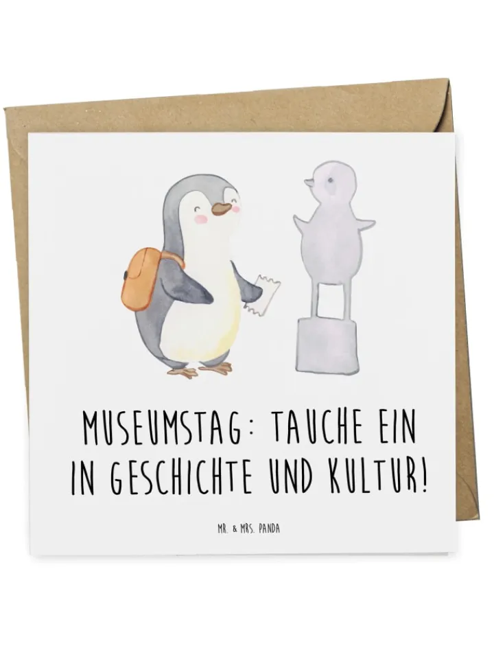 Mr. & Mrs. Panda Sonstige Gutscheine<Gutschein Museumstag Erlebnis mit Spruch in Weiß