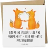 Mr. & Mrs. Panda Sonstige Gutscheine<Gutschein Perfekter Pärchenabend mit Spruch in Weiß