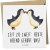 Mr. & Mrs. Panda Sonstige Gutscheine<Gutschein Pärchenabend mit Spruch in Weiß