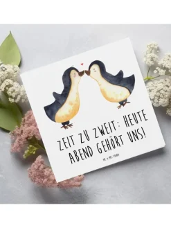 Mr. & Mrs. Panda Sonstige Gutscheine<Gutschein Pärchenabend mit Spruch in Weiß