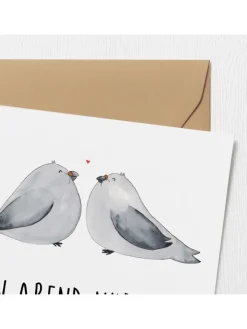 Mr. & Mrs. Panda Sonstige Gutscheine<Gutschein Pärchenabend ZweiMenschkeit mit Spruch in Weiß