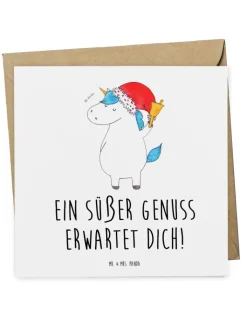 Mr. & Mrs. Panda Sonstige Gutscheine<Gutschein Schokoladenverkostung Genuss mit Spruch in Weiß
