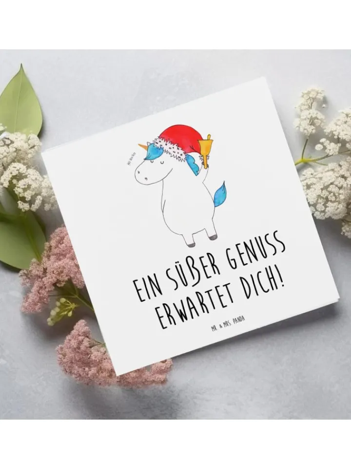 Mr. & Mrs. Panda Sonstige Gutscheine<Gutschein Schokoladenverkostung Genuss mit Spruch in Weiß