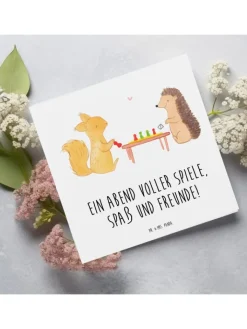 Mr. & Mrs. Panda Sonstige Gutscheine<Gutschein Spieleabend Freude mit Spruch in Weiß