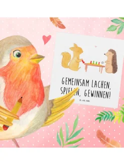 Mr. & Mrs. Panda Sonstige Gutscheine<Gutschein Spieleabend Glück mit Spruch in Weiß