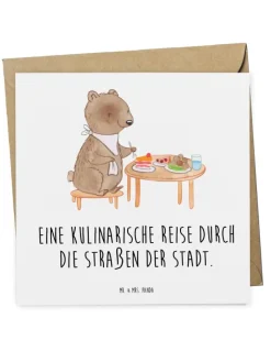 Mr. & Mrs. Panda Sonstige Gutscheine<Gutschein Street Food Tour mit Spruch in Weiß