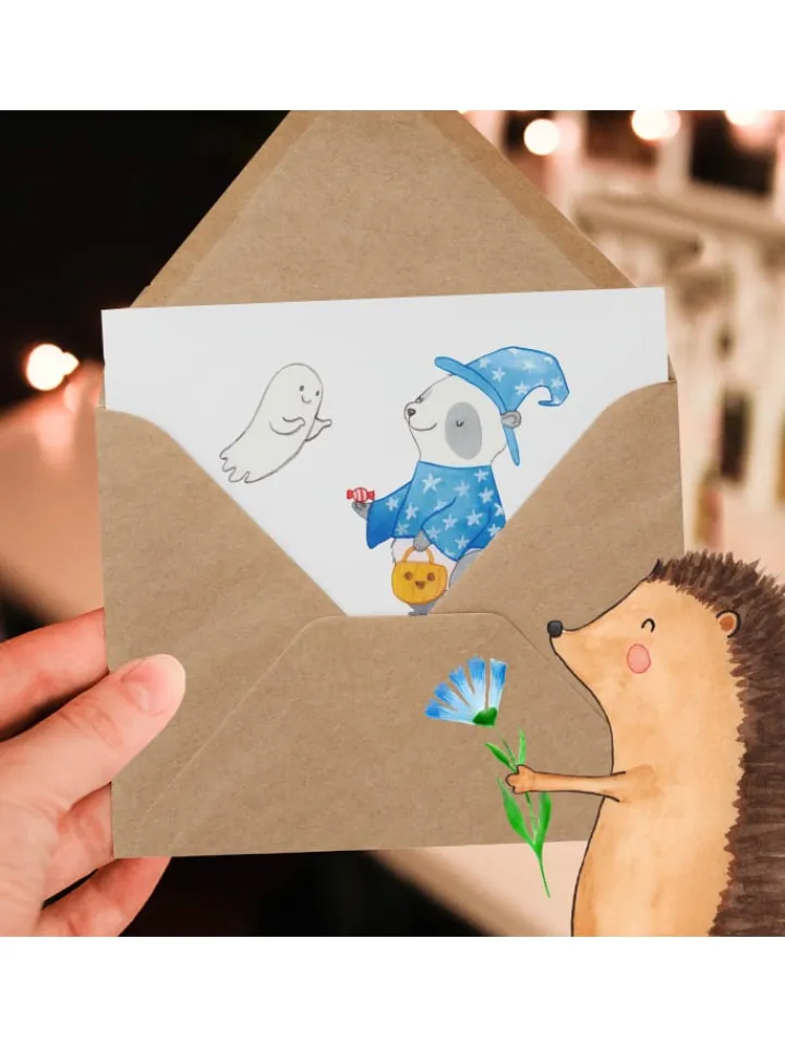 Mr. & Mrs. Panda Sonstige Gutscheine<Gutschein Zaubershow Wunder mit Spruch in Weiß