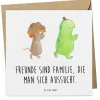 Mr. & Mrs. Panda Sonstige Gutscheine<Gutscheinkarte Freundschaftstag Freunde mit Spruch in Weiß