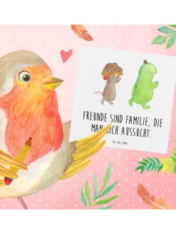 Mr. & Mrs. Panda Sonstige Gutscheine<Gutscheinkarte Freundschaftstag Freunde mit Spruch in Weiß