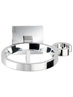 Wenko Badaccessoires<Haartrocknerhalter "Turbo-loc" in Silber - (B)13 x (H)7 x (T)2,5 cm