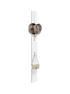 en.casa Garderoben<Hakenleiste Hansnes in Weiß (L)170cm (B)15cm (H)2.5cm