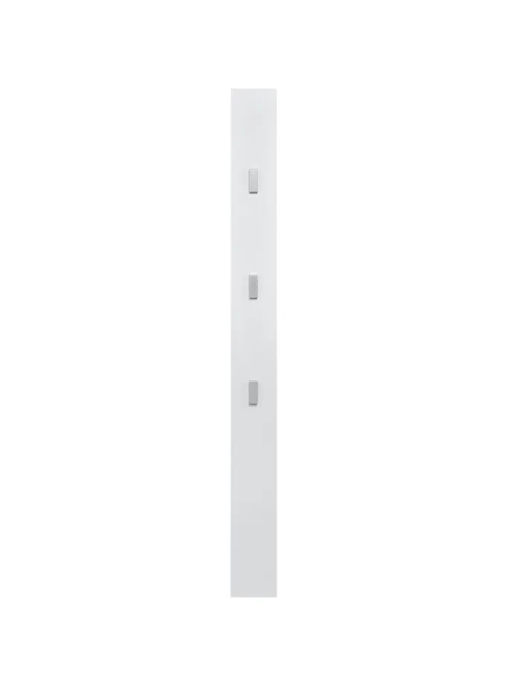 en.casa Garderoben<Hakenleiste Hansnes in Weiß (L)170cm (B)15cm (H)2.5cm