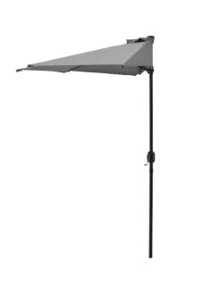 casa.pro Gartenmöbel<Halbschirm Eger in Grau (B)300cm (T)150cm (H)230cm