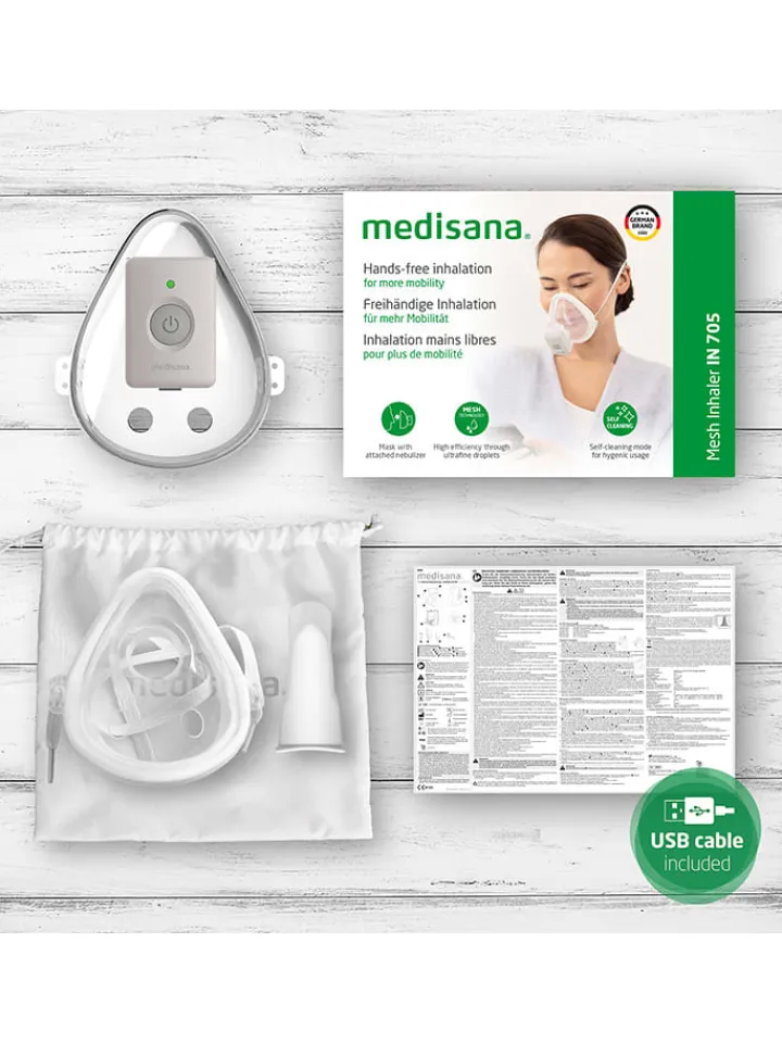 Medisana Technik|Pflege & Gesundheit<Hands-Free Inhalator "IN 705" in Weiß