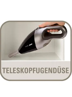 Rowenta Staubsauger|Klima & Haushalt<Handstaubsauger "Extenso Cyclonic" in Schwarz/ Silber