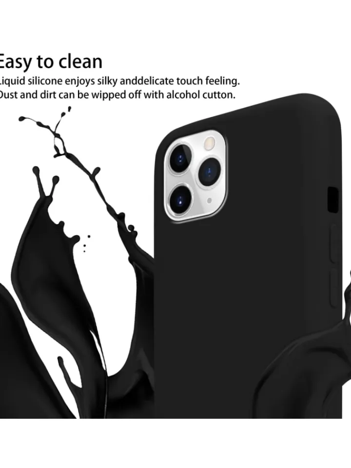 cadorabo Smartphones & Zubehör<Handykette für Apple iPhone 11 PRO MAX Hülle in LIQUID SCHWARZ
