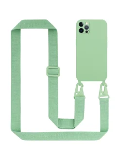 cadorabo Smartphones & Zubehör<Handykette für Apple iPhone 12 / 12 PRO Hülle in LIQUID HELL GRÜN