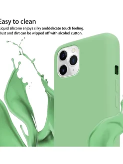 cadorabo Smartphones & Zubehör<Handykette für Apple iPhone 11 PRO MAX Hülle in LIQUID HELL GRÜN