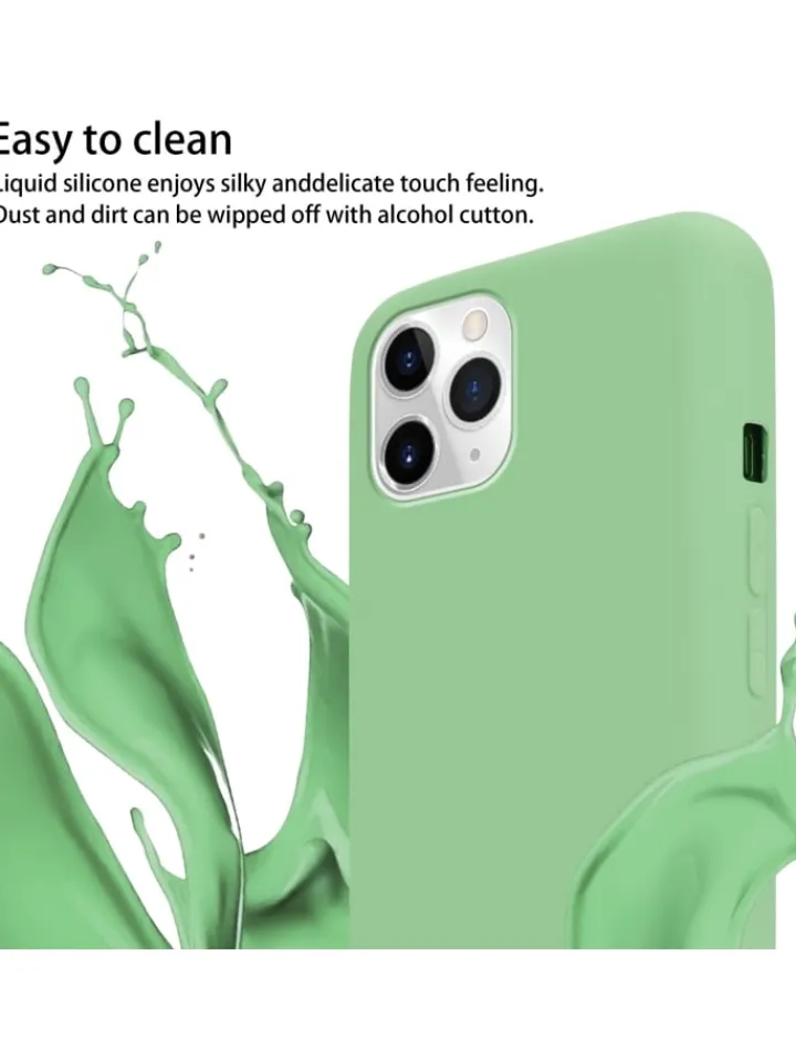 cadorabo Smartphones & Zubehör<Handykette für Apple iPhone 11 PRO MAX Hülle in LIQUID HELL GRÜN
