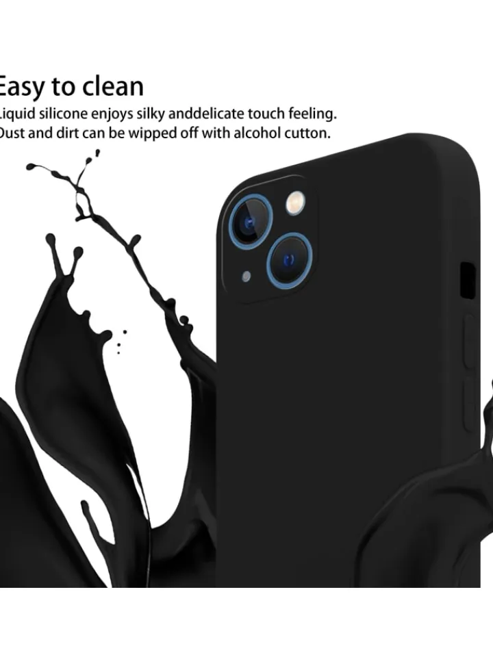 cadorabo Smartphones & Zubehör<Handykette für Apple iPhone 13 Hülle in LIQUID SCHWARZ