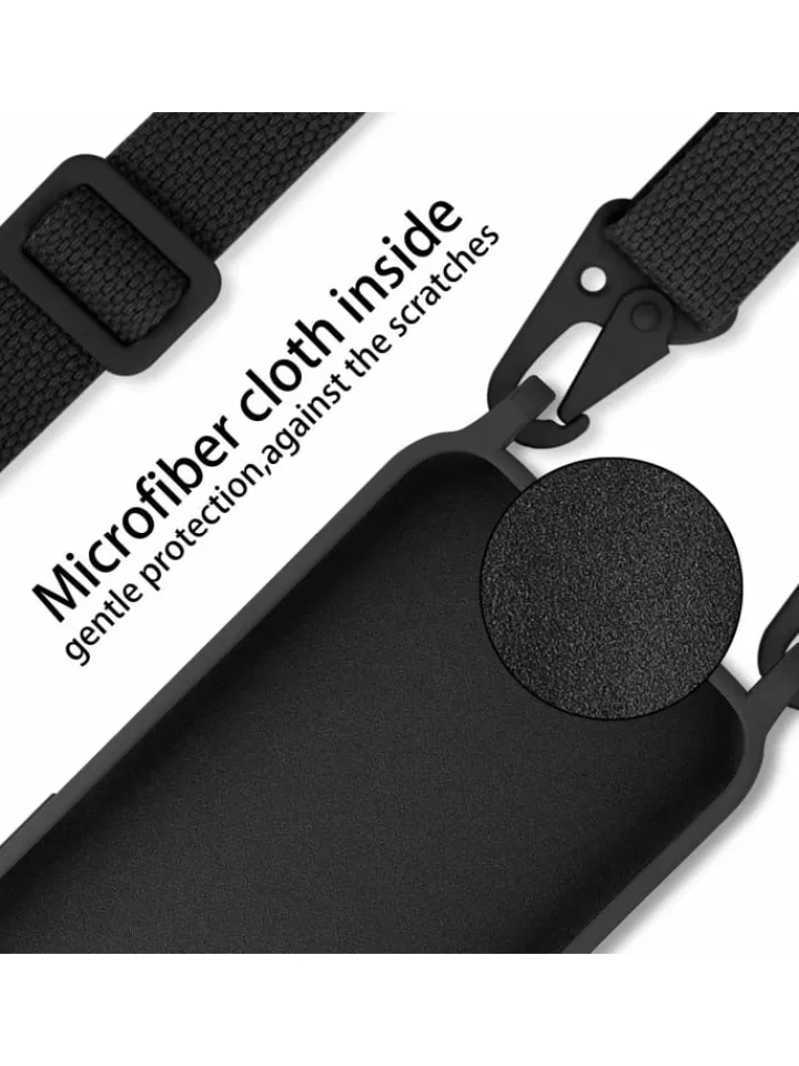 cadorabo Smartphones & Zubehör<Handykette für Apple iPhone 13 Hülle in LIQUID SCHWARZ