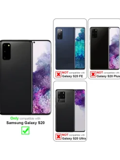 cadorabo Smartphones & Zubehör<Handykette für Samsung Galaxy S20 Hülle in LIQUID HELL GRÜN
