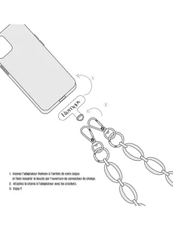 SWEET ACCESS Smartphones & Zubehör<Handykette in Beige - (L)120 cm