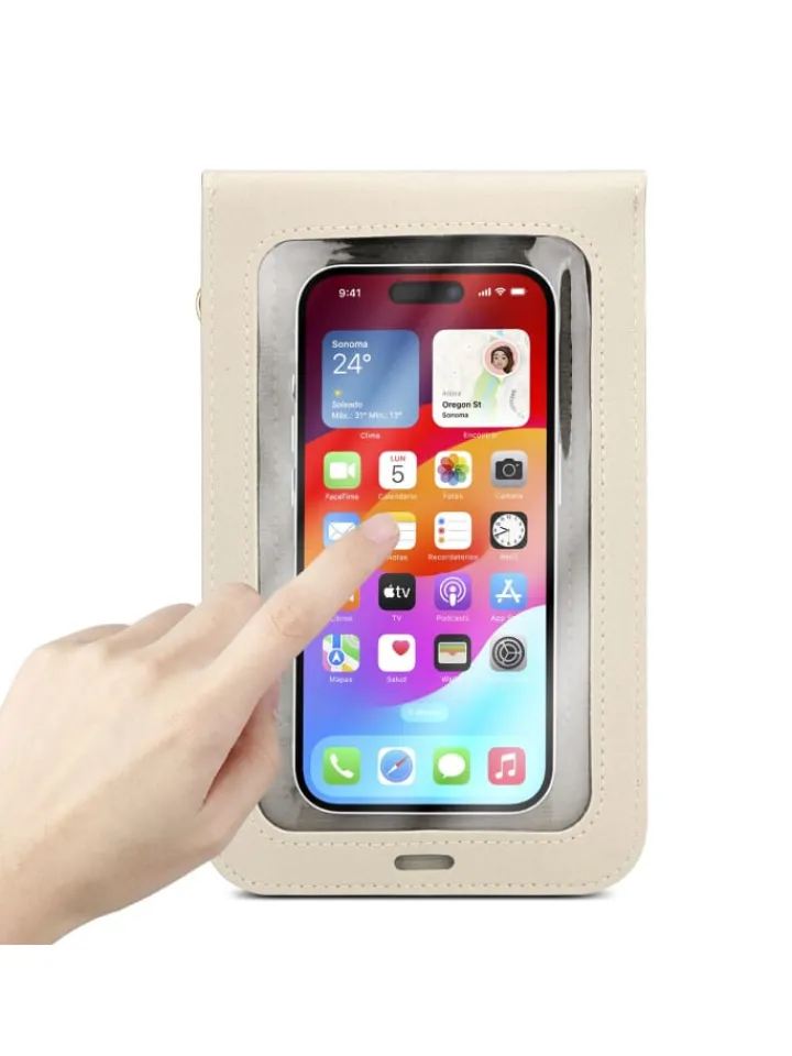cadorabo Smartphones & Zubehör<Handytasche für Apple iPhone 13 MINI Hülle Umhängetasche in Weiss