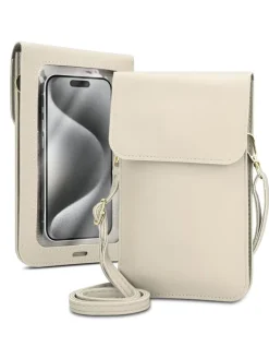 cadorabo Smartphones & Zubehör<Handytasche für Apple iPhone 17 PRO MAX Hülle Umhängetasche in Weiss