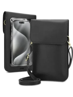 cadorabo Smartphones & Zubehör<Handytasche für Samsung Galaxy A70e Hülle Umhängetasche in Schwarz