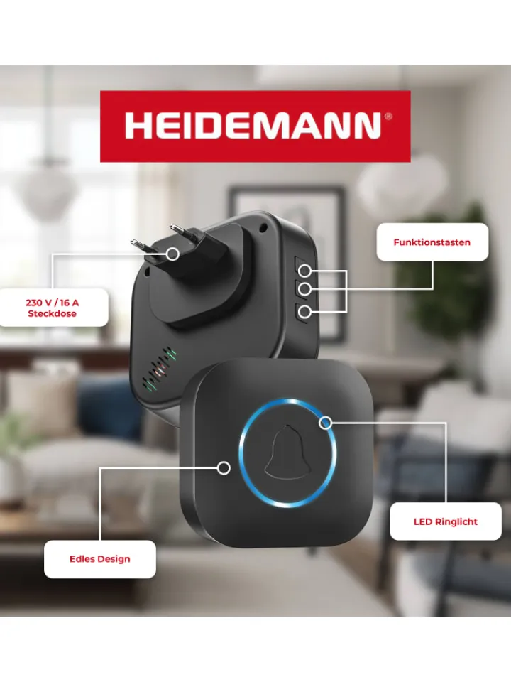 Heidemann Smarthome & Wetterstationen<Funkempfänger Blackline
