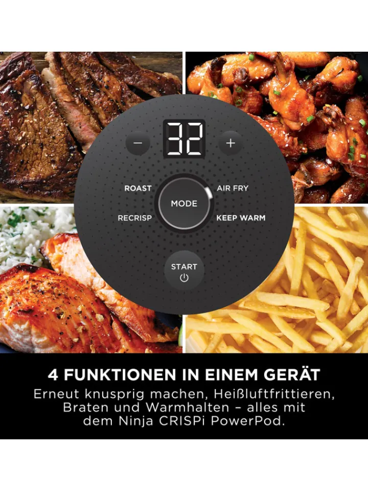 NINJA Küchenelektronik<Heißluftfritteuse Crispi FN101EUSG in grün