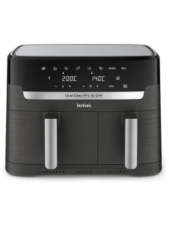 Tefal Küchenelektronik<Heißluftfritteuse "Dual Easy Fry & Grill" in Schwarz