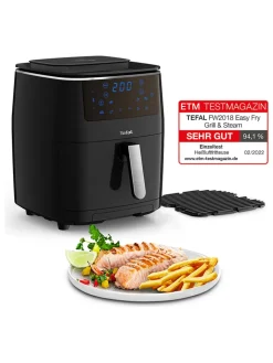 Tefal Küchenelektronik<Heißluftfritteuse "Easy Fry Grill & Steam" in Schwarz/ Gold - 6,2 l