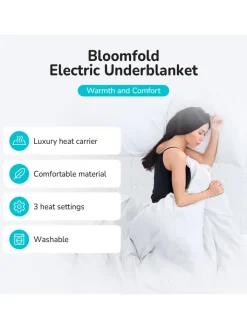 Bloomfold Pflege & Gesundheit<Heizdecke in Weiß - (L)150 x (B)80 cm
