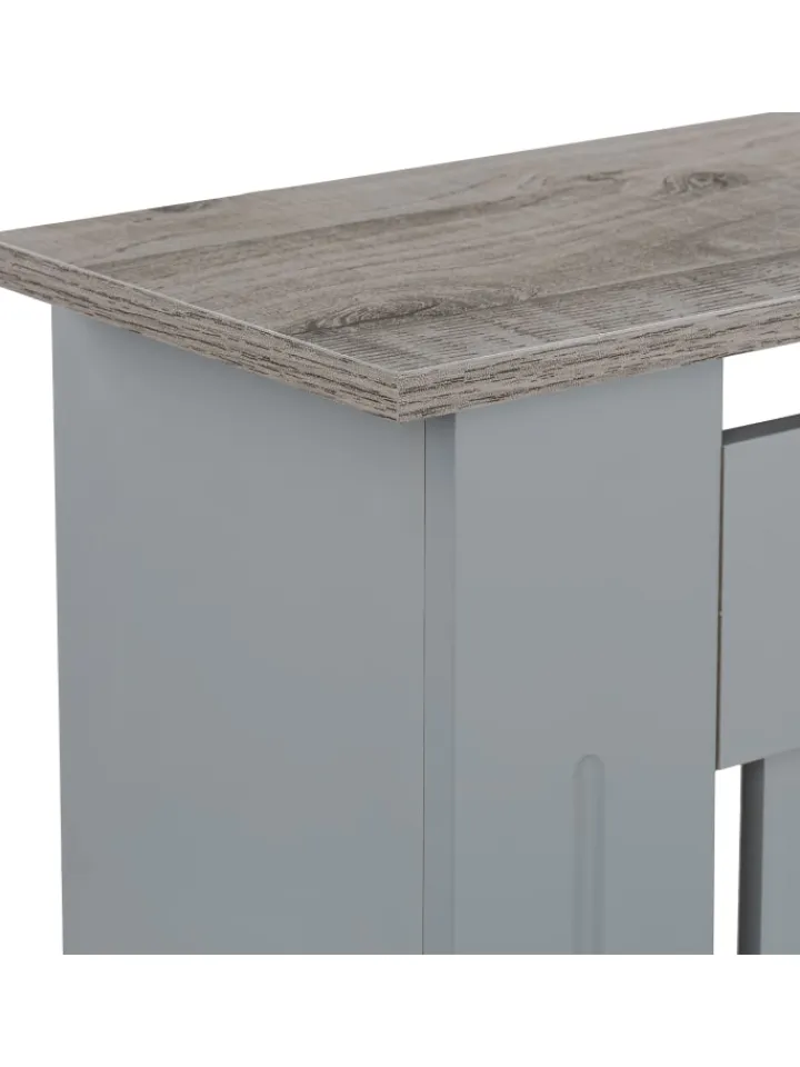 relaxdays Regale & Schränke<Heizkörperverkleidung in Grau - (B)112 x (H)83 x (T)19 cm