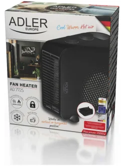 Adler Europe Klima & Haushalt<Heizlüfter "AD 7725" in Schwarz