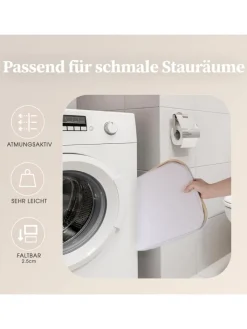Lumaland Wäschekörbe & -Ständer<HENNEZ Aufbewahrungskorb "Adrian", 40 Liter - faltbar - stabiler Bambusrahmen