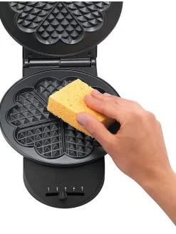 Tefal Küchenelektronik<Herzwaffeleisen in Schwarz
