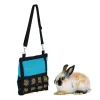 relaxdays Kleintiere<Heutasche in Blau/ Schwarz - (B)30 x (H)30 cm