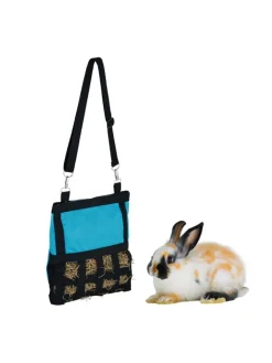 relaxdays Kleintiere<Heutasche in Blau/ Schwarz - (B)30 x (H)30 cm
