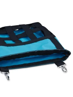 relaxdays Kleintiere<Heutasche in Blau/ Schwarz - (B)30 x (H)30 cm