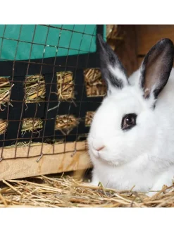 relaxdays Kleintiere<Heutasche in Grün/ Schwarz - (B)30 x (H)30 cm
