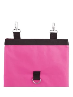 relaxdays Kleintiere<Heutasche in Pink/ Schwarz - (B)25 x (H)31 cm